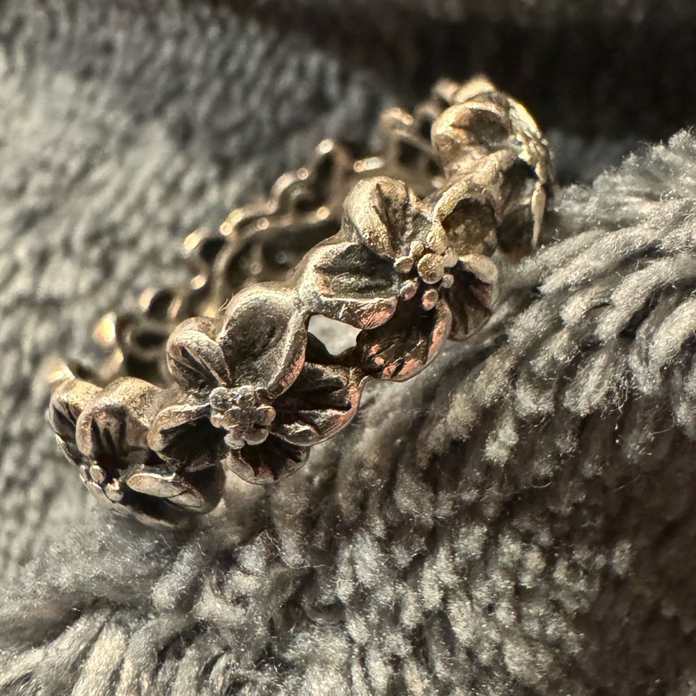 Textured Silver Ring - image 3